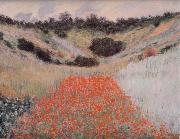 Claude Monet Poppy Field in a Hollow Near Giverny oil painting reproduction